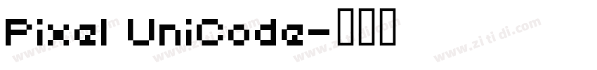 Pixel UniCode字体转换